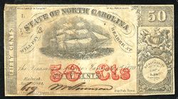 North Carolina fifty-cent note